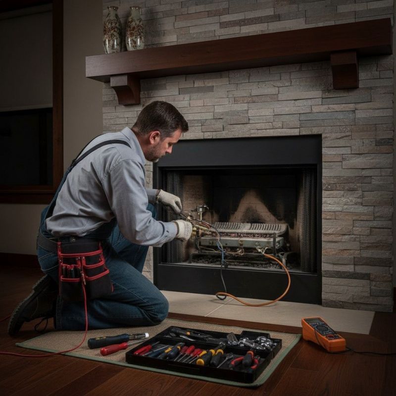 Gas Fireplace Inspecting