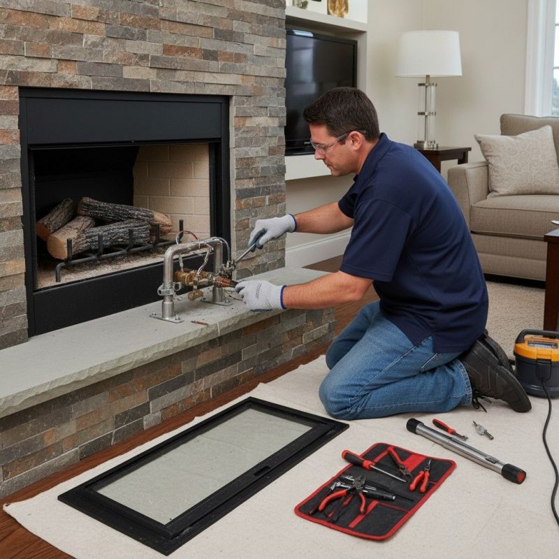 Gas Fireplace Inspecting
