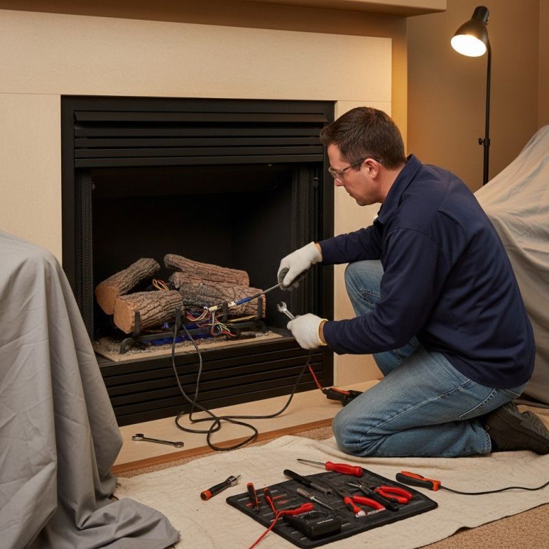 Gas Fireplace Inspecting
