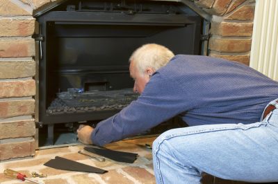 Gas Fireplace Inspection in Fall